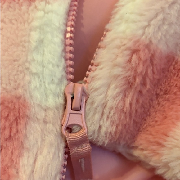 Okie Dokie Pink and White Checkered Puffer Jacket - Picture 6 of 6